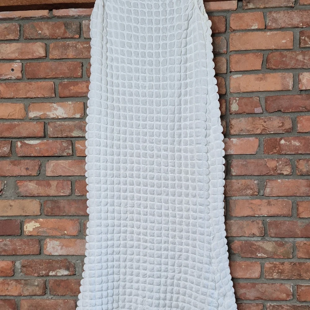 Jon & Anna White Textured Maxi Dress Waffle  NWT Dimensional White Intetesting - Picture 6 of 11